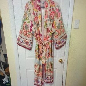 Floral Multicolor Women's Kimono Jacket